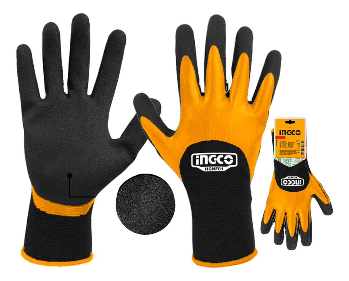 Guantes De Nitrilo Con Revestimiento Endurecido Hgnf01 - Pg