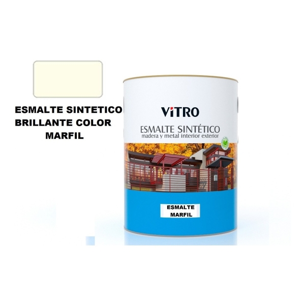 1/2lt Pintura Esmalte Sintético Brillante Vitro 26 Colores - Imagen 3