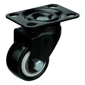 Pack 2 Ruedas Pvc Base Sin Freno Con Ruleman 75mm Yl 3047075