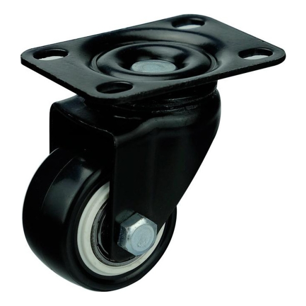 Pack 2 Ruedas Pvc Base Sin Freno Con Ruleman 75mm Yl 3047075