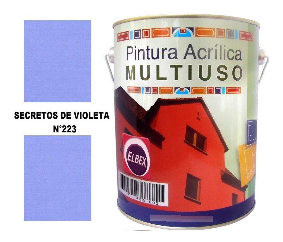 4lt Pintura Color Multiuso Elbex Pam 33 Colores A Eleccion - Imagen 13