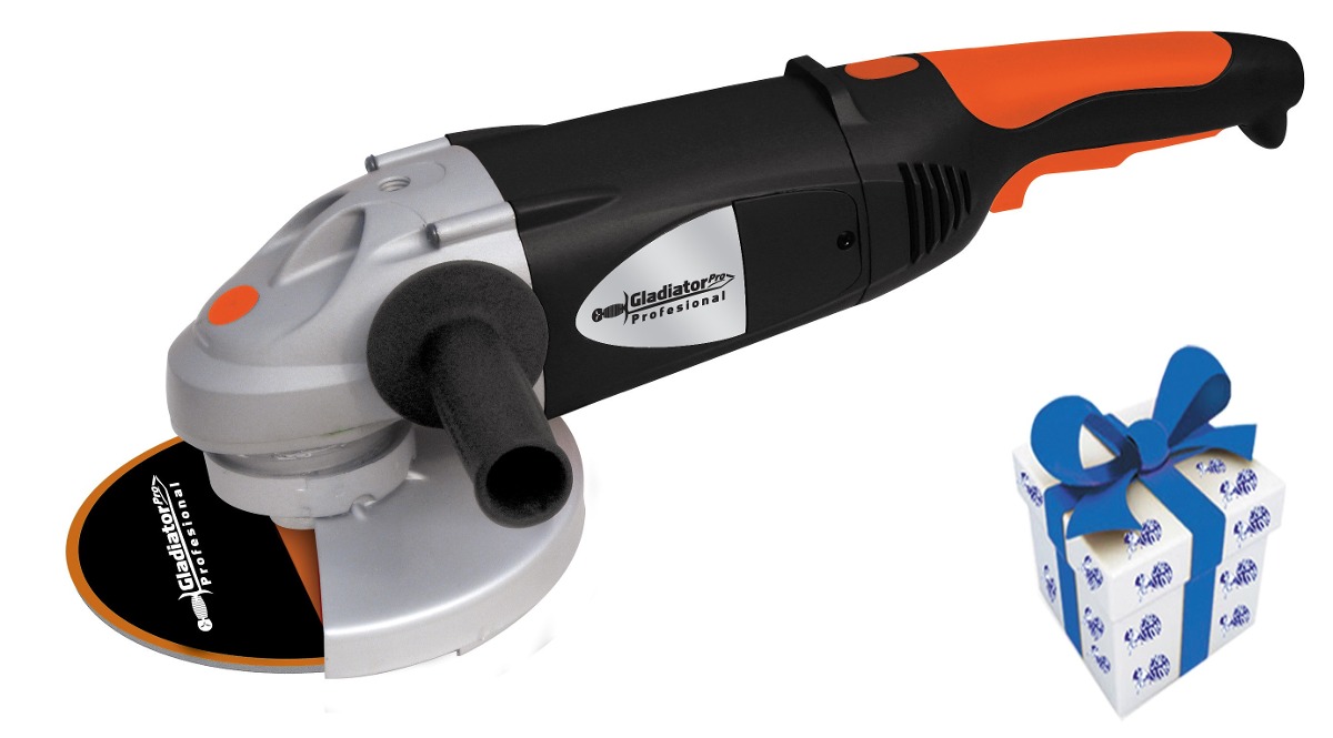 Amoladora Angular Gladiator Pro Aa718 180mm 2400w