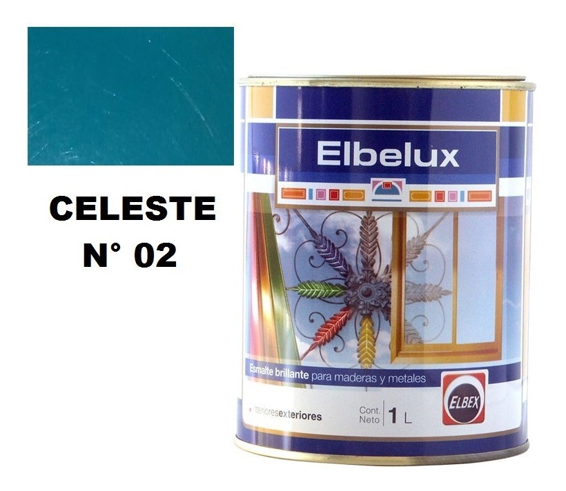 4lt Esmalte Sintetico Brillante Elbelux Elbex 32 Colores - Imagen 15