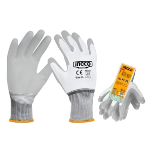 Guantes Pu Poliester Talle Xl Ingco Hgpug01 Pack X 10 - Pg