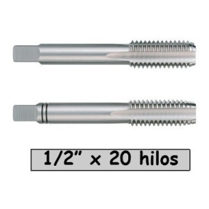 Juego De 2 Piezas De Macho 1/2 Pulgada X 20 Hilos Cod M12p20