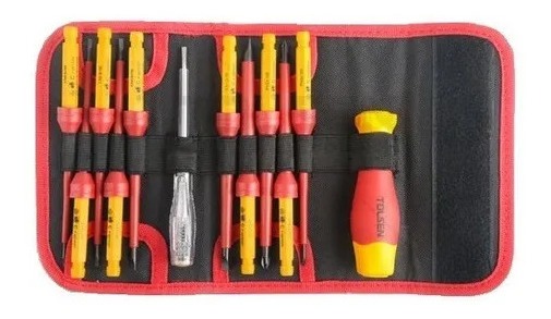 Juego De 12 Destornilladores Aislados Premium Tolsen Pg