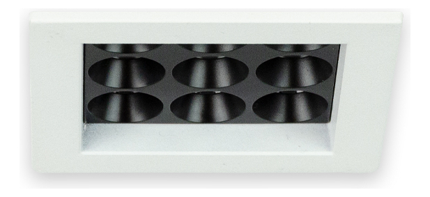 Downlight Led Cuadrado Roma 1mód. Blanco 12w 3000k