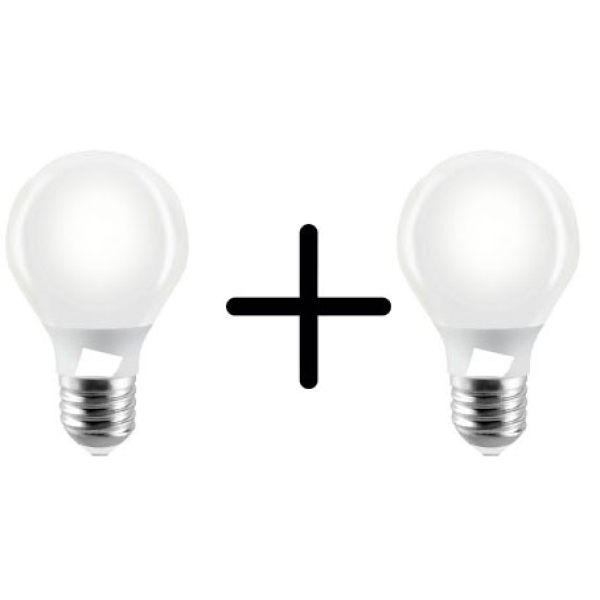 2 X 1 En Lampara Led 5w Luz Fría Blanca E27 Edison Clase A+
