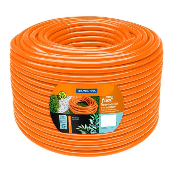 Manguera P/ Jardín 50m 3/4'' Naranja Tramontina 79220/501