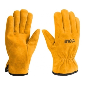 Par De Guantes Para Maquinista De Cuero 10 PuLG Ingco Hgvc02