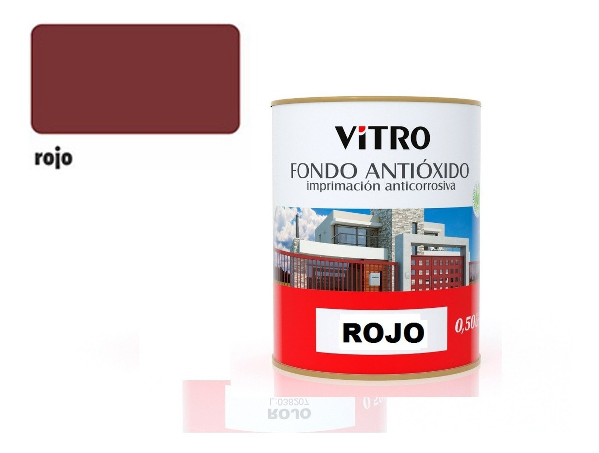 4lt Fondo Antioxido Sintetico Para Metal Vitro 4 Colores