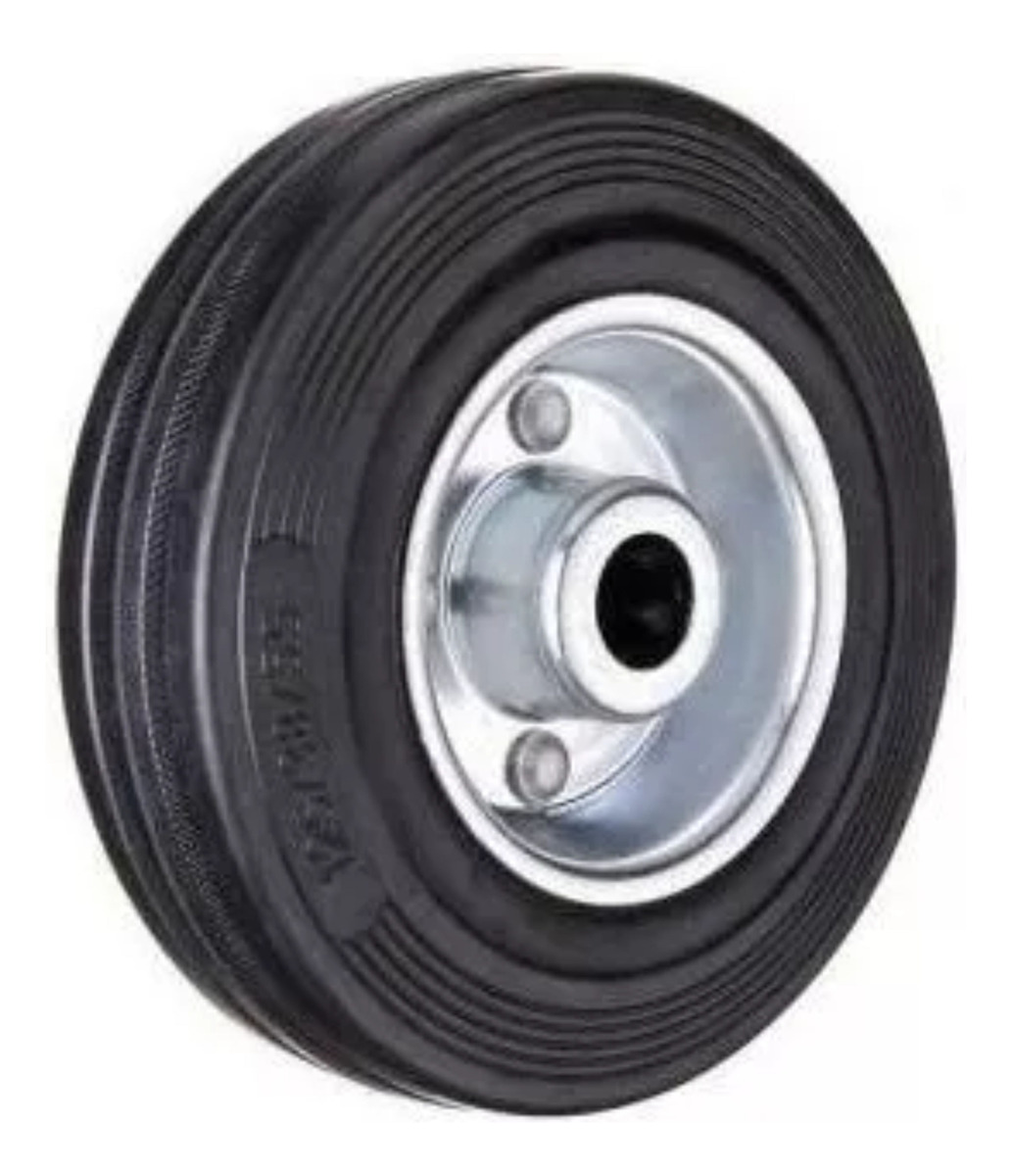 Rueda De Goma Aguja Con Ruleman 100mm Código 185