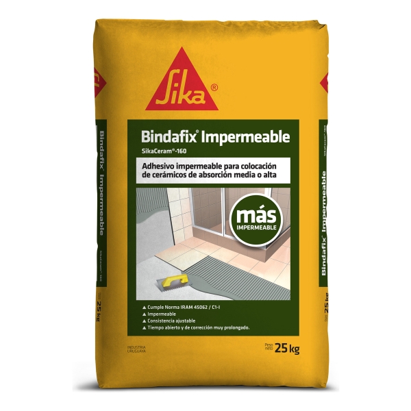 25kg Bindafix Impermeable Cemento Adhesivo En Polvo Sika !