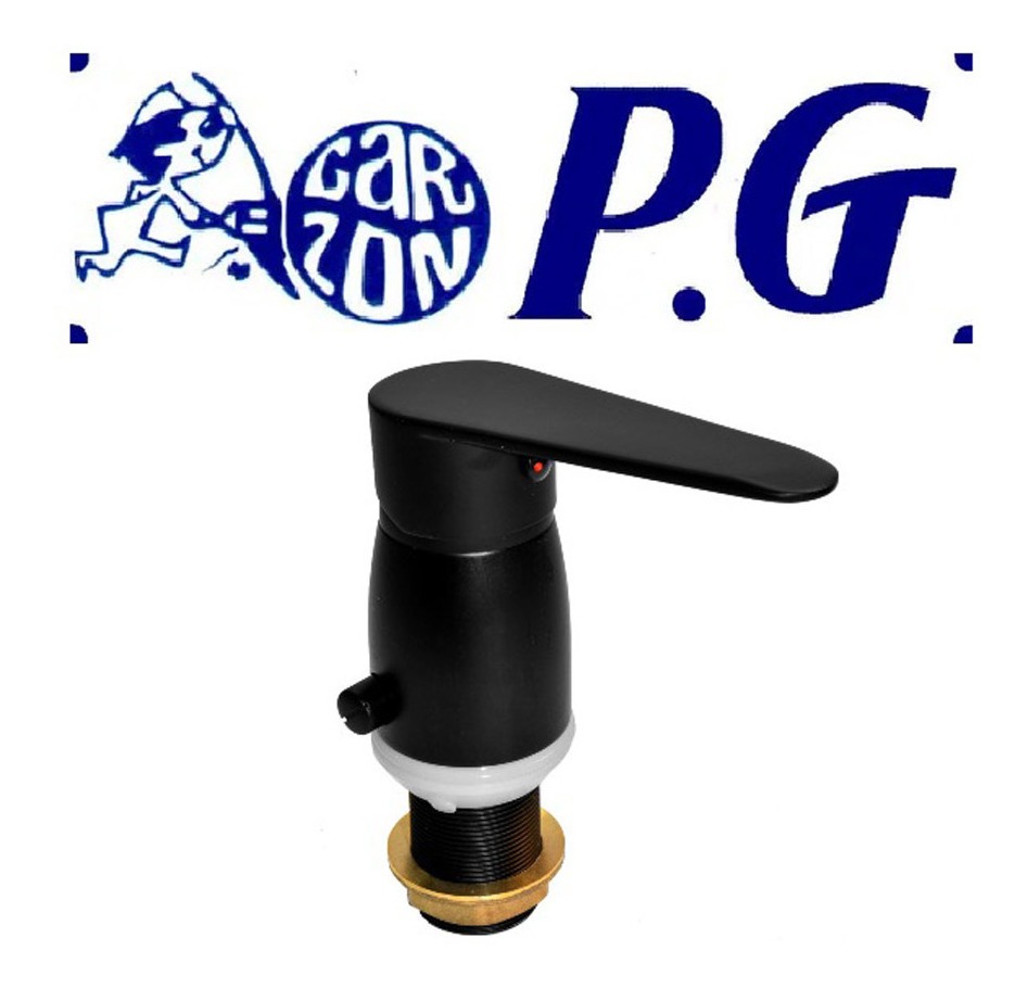 Monocomando De Bidet 51900 Negro Con Transferencia Rimontti