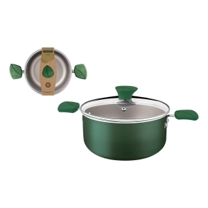 Cacerola Con Asas 24cm/4.9l Lyf Verde Tramontina 28318/224