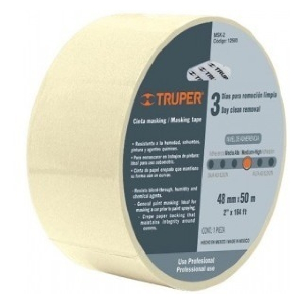 Cinta P/pintor  1/2  X50mt.(caja 72) Truper Msk- 1/2  X'r