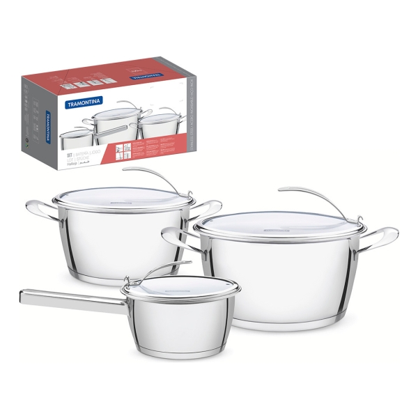 Juego De Batería De Cocina 3 Piezas Ventura Tramontina 65360