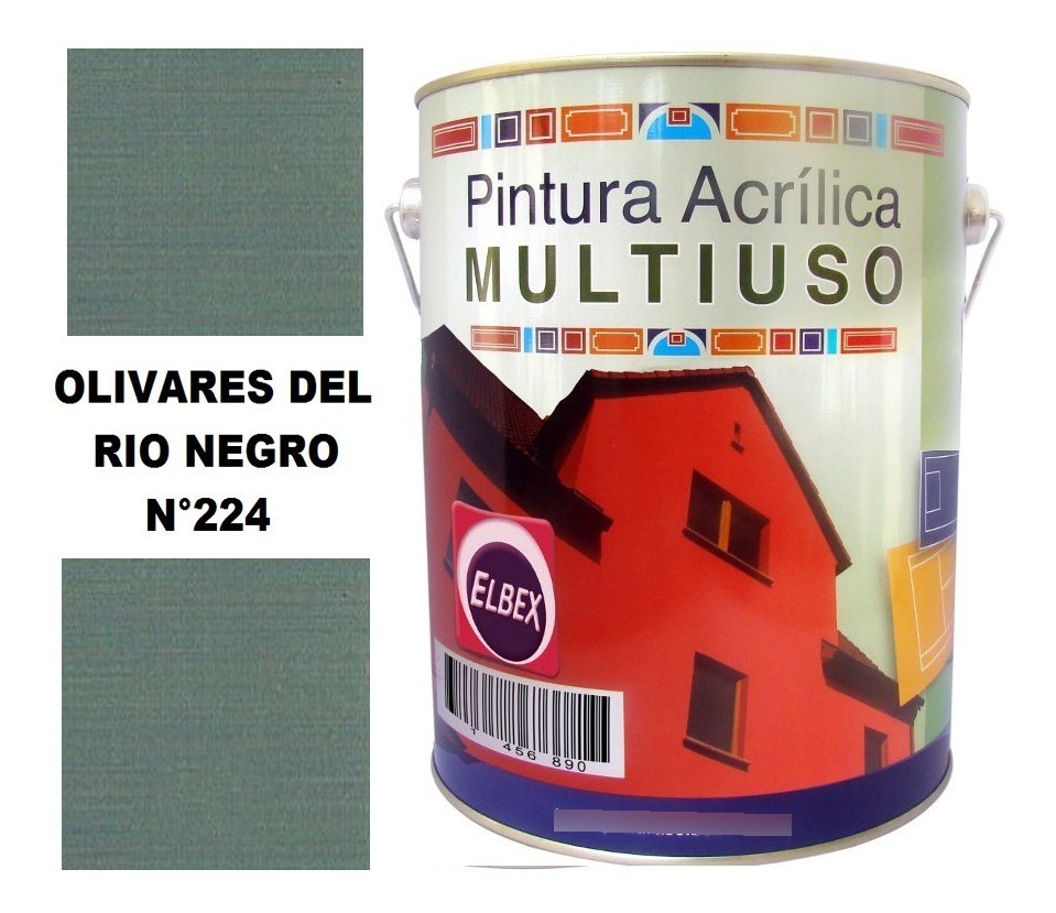 4lt Pintura Color Multiuso Elbex Pam 33 Colores A Eleccion - Imagen 5