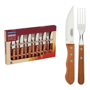 Juego De Cubiertos Tramontina Jumbo Asado 12 Piezas Fama P G