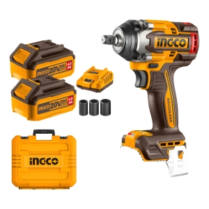 Llave Impacto 500 Nm Ingco Motor Brushless 20v 2 Baterías Pg