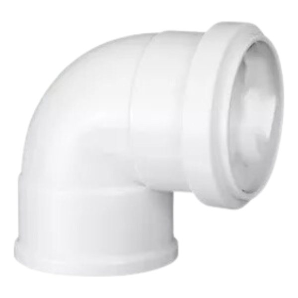 Pack 10 Codos De Pvc 40mm H-h 90 Grado 1.8mm De Grosor Krona