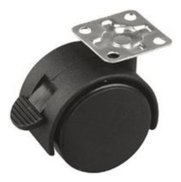 Ruedas Nylon Base 1.5 (40mm.) Con Freno (juego4) (3042650)