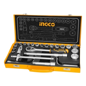 Juego Dados Tubo Llave 24 Pcs 1/2 Crique + Valija Metali-pg