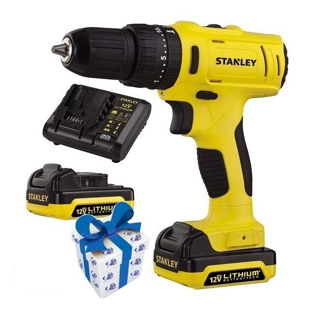 Taladro Atornillador Percutor Stanley 12v Sch12s2k + Regalo!