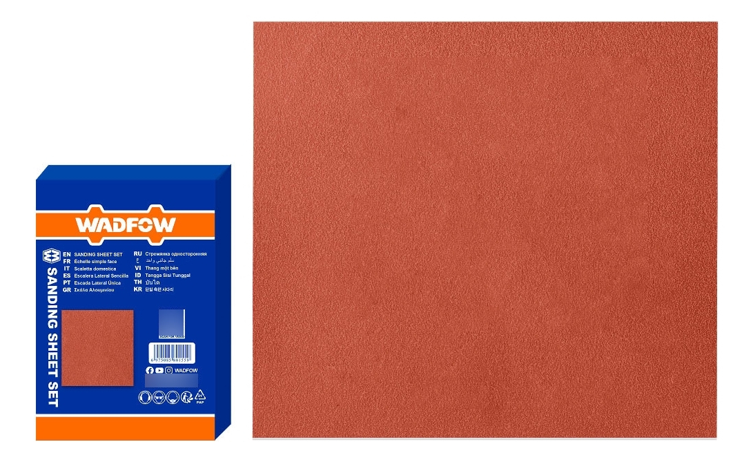 Pack X 50 Lijas Papel Para Madera Grano 60 Wadfow Wsm2502