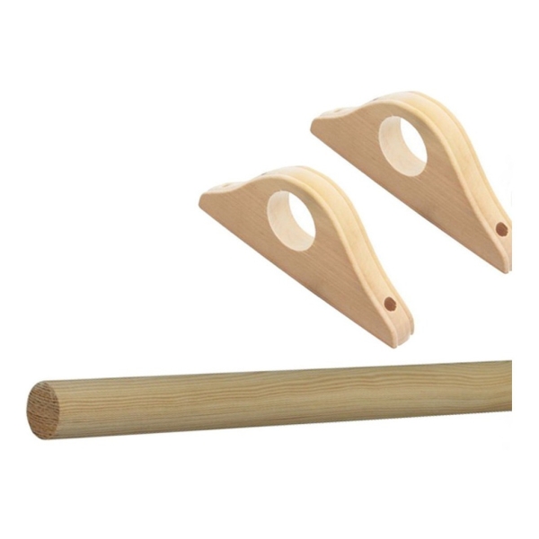 Barrotes Palo De Madera 25mm + Soportes