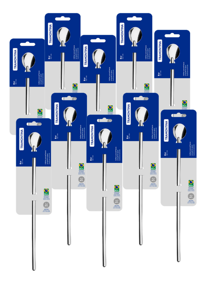 Pack De 10 Cucharas Largas P/cocktail Cosmos Tramontina