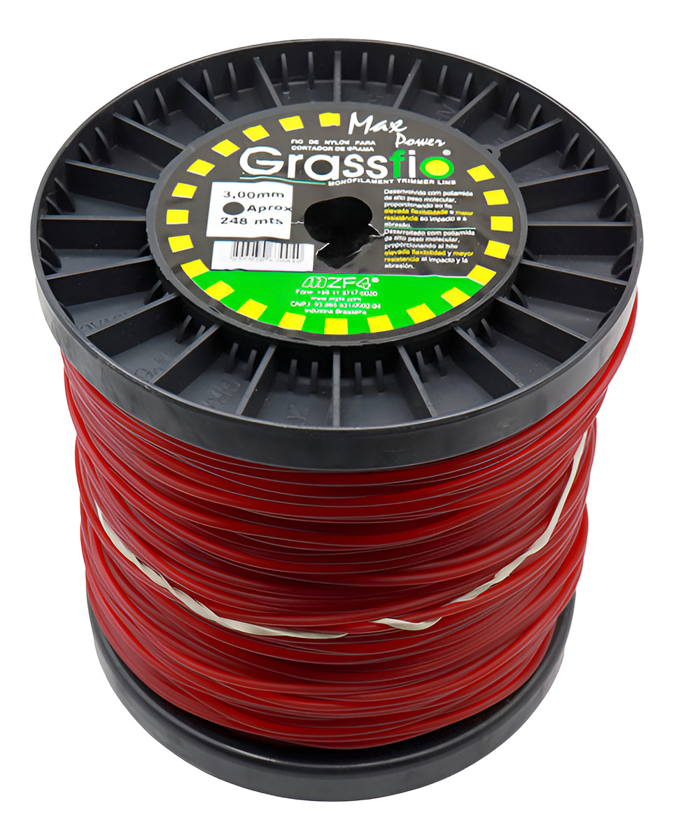 Tanza Para Bordeadora Redonda 3.0mm. X 2kg. 248mt. Mazzaferr