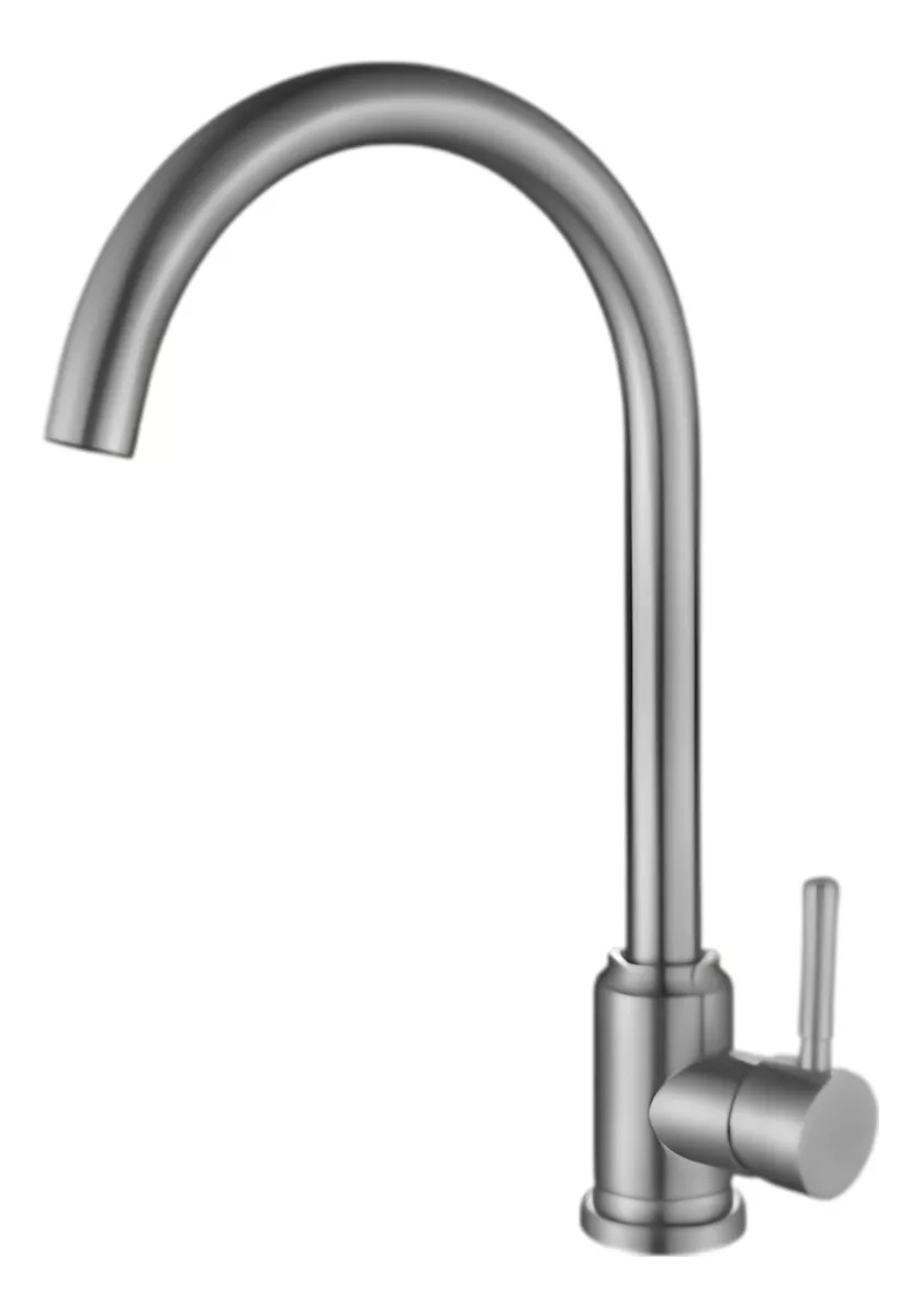 Monocomando Mesada Cocina Acero Wico Satin 35mm