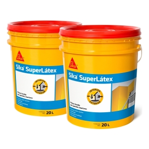 20l + 20l Pintura Sika Superlatex Int Ext Lavable