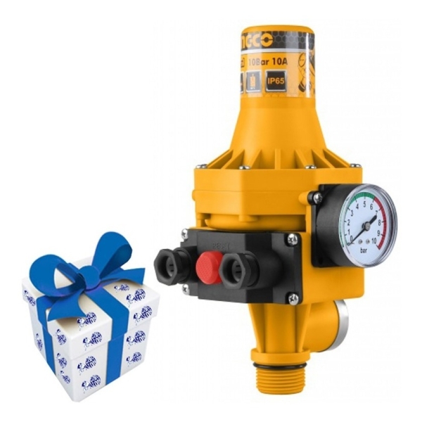 Regulador Press Control Ingco Waps002 Con Medidor + Regalo !