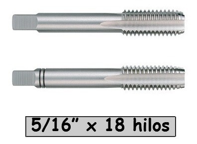Juego De 2 Piezas De Macho 5/16 Pulgada X 18 Hilos M516p18