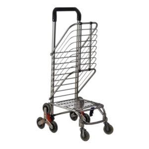 Carro De Feria Plegable De Metal Con 8 Ruedas Para Escaleras