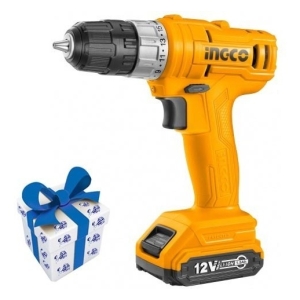 Taladro Atornillador Cdli1211 Ingco 1 Bateria 12v + Regalo !