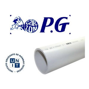 Caño De Pvc Reforzado 100mm X 3mt X 3,2mm Aprobado P G