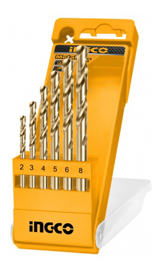 Set Juego De 6 Mechas Para Metal Hss Milimetricas Ingco