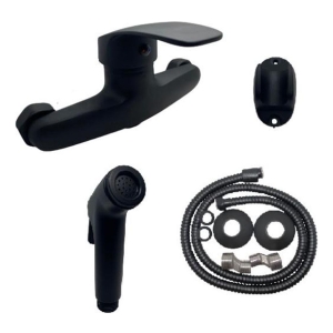 Monocomando Ducha Higienica Negro Zinc 4k P G