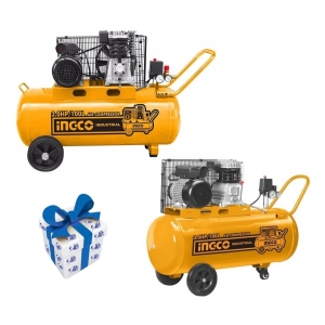 Compresor De Aire Ingco 100lt 3hp 2200w Ac301008 + Regalo!