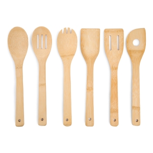 Juego 7 Utensilios De Bambú Para Cocina