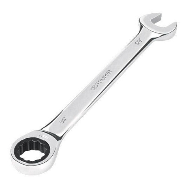 Llave Combinada Con Matraca Truper Expert 21mm--roll Steel
