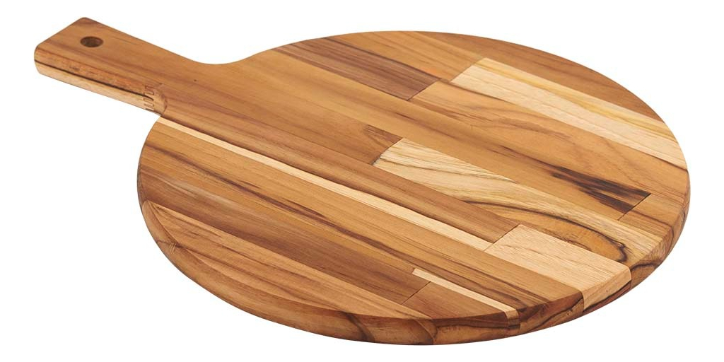Tabla De Teca Para Pizza Tramontina 40x30x1.8cm