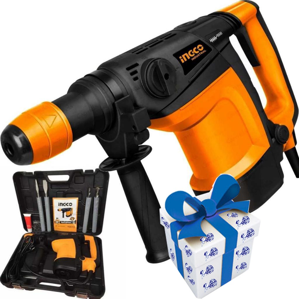 Rotomartillo Ingco 38mm 1200w 8 J Sds Max Rh12006 + Regalo !