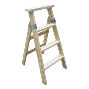 Escalera 10 Escalones De Madera 2 Hojas Simple