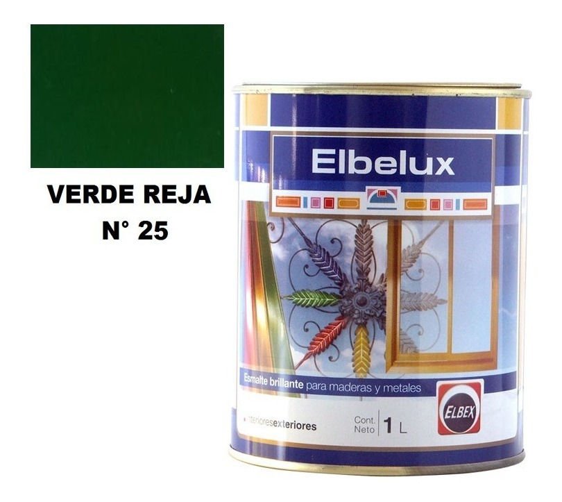 4lt Esmalte Sintetico Brillante Elbelux Elbex 32 Colores - Imagen 11