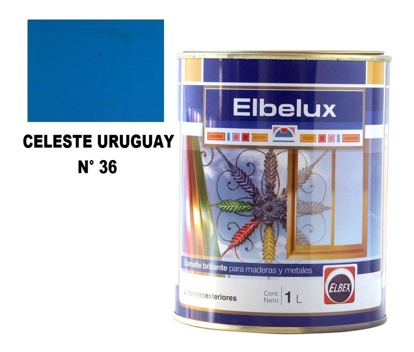 4lt Esmalte Sintetico Brillante Elbelux Elbex 32 Colores - Imagen 14