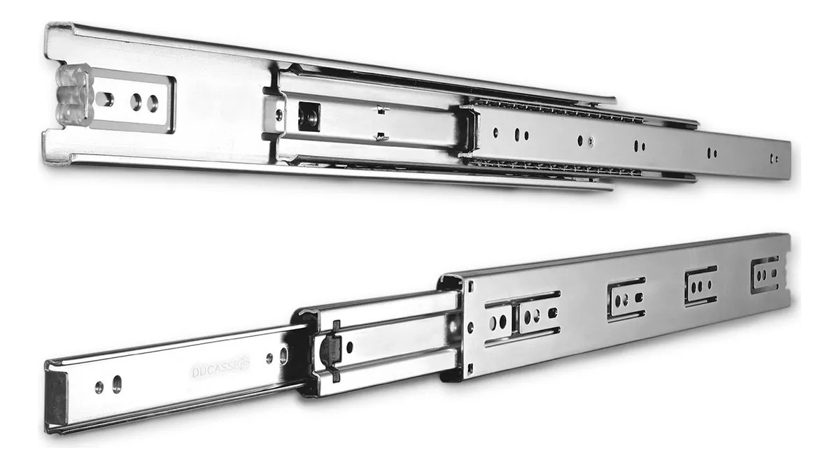 Guia Corredera De Cajon Telescopica 4cm X 60cm Hermex